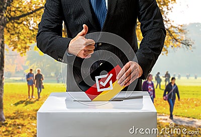 Bundestag election in Germany Stock Photo