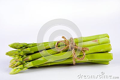 Bundle of asparagus spears Stock Photo