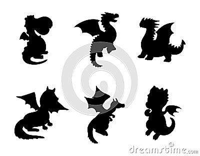 Bundle of Dinosaurs set Silhouettes Vector.zip, Dinosaurs set Silhouettes Vector Stock Photo