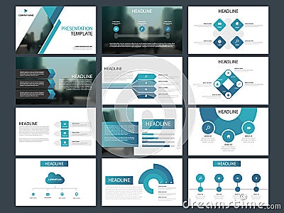 Bundle infographic elements presentation template. business annual report, brochure, leaflet, advertising flyer, Vector Illustration