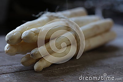 Bundled asparagus Stock Photo