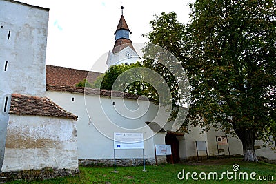 Bunesti (Bondorf, Bondref, Bodndref, Bodendorf, Budendorf) fortified church Stock Photo