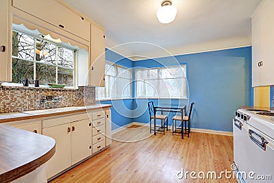 Bungalow kitchen and dining area Stock Photo