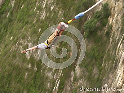 Bungee Jump Stock Photo