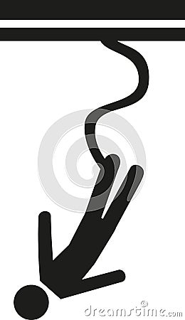 Bungee jumping icon Vector Illustration