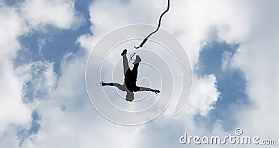 Bungee jumping Stock Photo