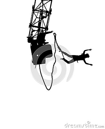 Bungee Silhouette Stock Photo