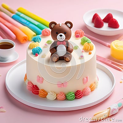 Bungeoppang Bear Cake Wonderland Stock Photo
