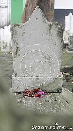 Bungkul Park Cemetery Surabaya Stock Photo