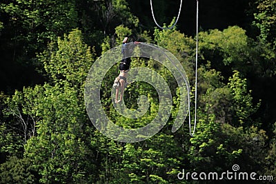 Bungy Jumping Editorial Stock Photo