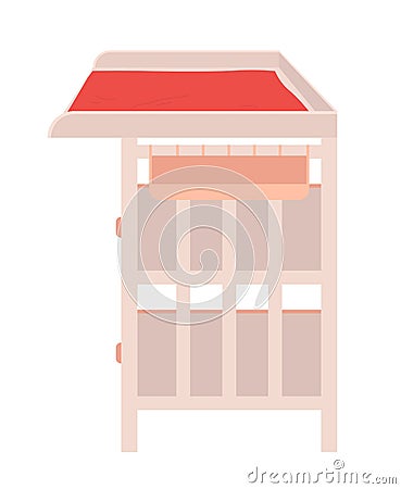 Bunk Bed Piece of Furniture Consisting of Two Beds Vector Illustration