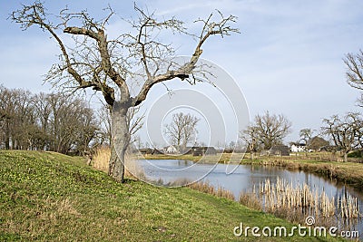 Bunker of a bunker from the New Dutch Water Line Stock Photo