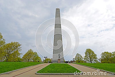 Bunker Hill Monument, Charlestown, Boston, MA, USA Editorial Stock Photo