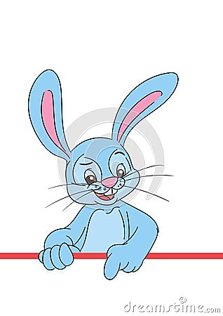 Bunny cartoon character image Vector Illustration