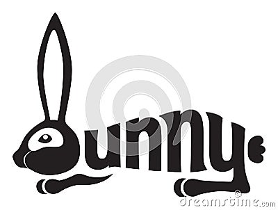 Bunny rabbit Vector Illustration