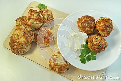 Buns with cheese cookery Stock Photo