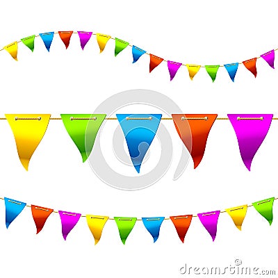 Bunting flags Vector Illustration