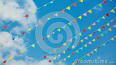 Bunting flags Stock Photo