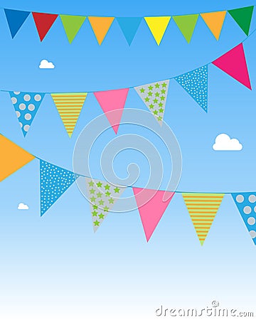 Bunting flags Vector Illustration