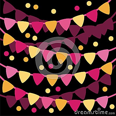 Buntings Vector Illustration