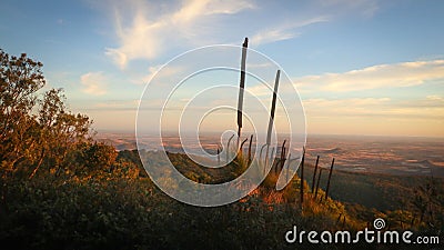 Bunya Mountains Landscape at Sunset Stock Photo