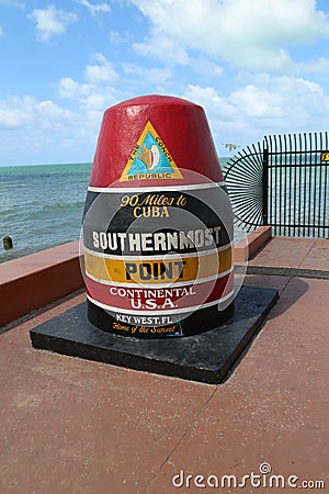 Buoy Key West Stock Photo