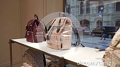 Burberry Bags in Store video. Video of brand, costly - 204401149