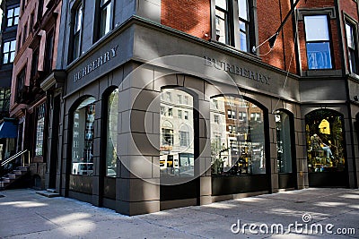 Burberry, Boston, MA. Editorial Stock Photo