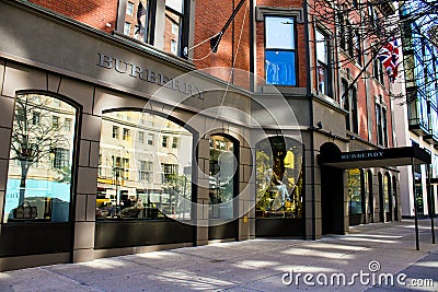 Burberry, Boston, MA. Editorial Stock Photo