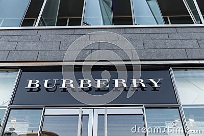 Burberry shop in Brussels, Belgium Editorial Stock Photo