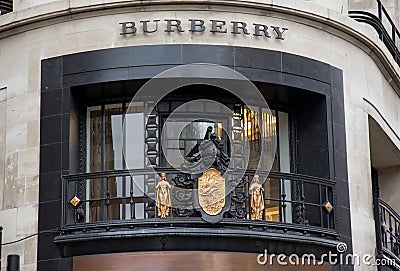 Burberry shop in London Editorial Stock Photo