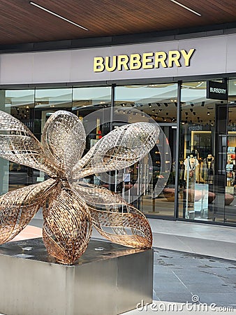 Burberry store in Bangkok premium outlets Editorial Stock Photo