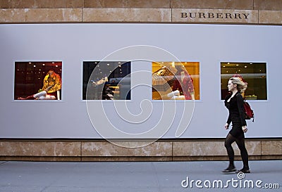 Burberry store Editorial Stock Photo