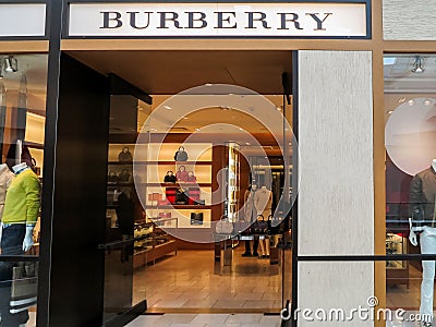 Burberry store Editorial Stock Photo