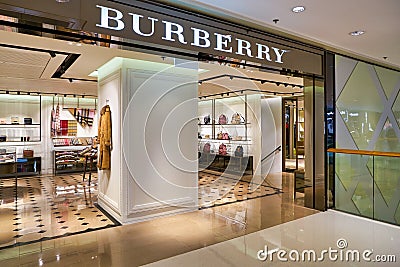 Burberry store Editorial Stock Photo