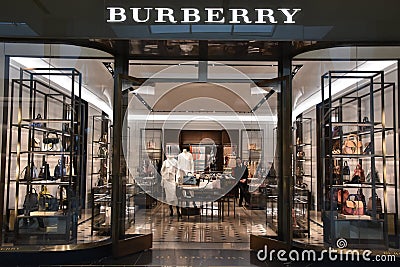 Burberry store at King of Prussia Mall in Pennsylvania Editorial Stock Photo