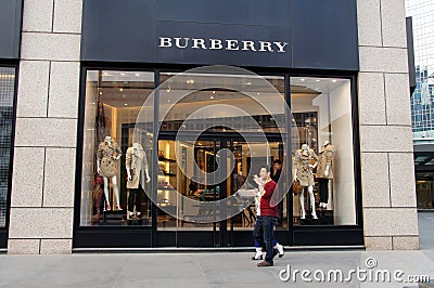 Burberry store Editorial Stock Photo