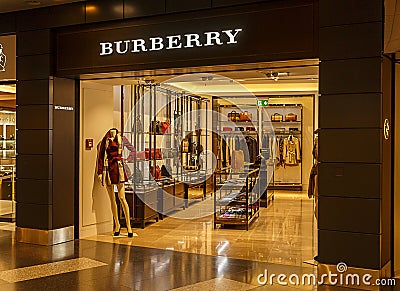 Burberry Store Editorial Stock Photo