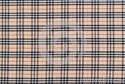 Burberry tartan fabric texture in beige, black and red. Image for your design October 26, 2023 in Kyiv, Ukraine Editorial Stock Photo