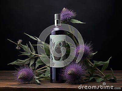 burdock shampoo Stock Photo