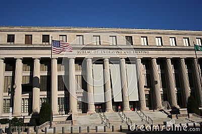 Bureau of engraving and printing Stock Photo