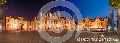 The `Burg` in Bruges Editorial Stock Photo