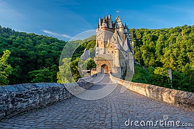 Burg Eltz castle in Rhineland-Palatinate, Germany. Editorial Stock Photo