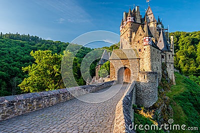 Burg Eltz castle in Rhineland-Palatinate, Germany. Editorial Stock Photo