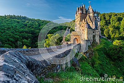 Burg Eltz castle in Rhineland-Palatinate, Germany. Editorial Stock Photo