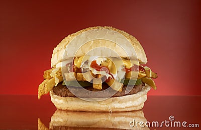 Burger Stock Photo