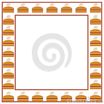 Burger frame Vector Illustration
