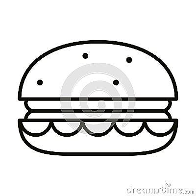 burger grill icon Vector Illustration