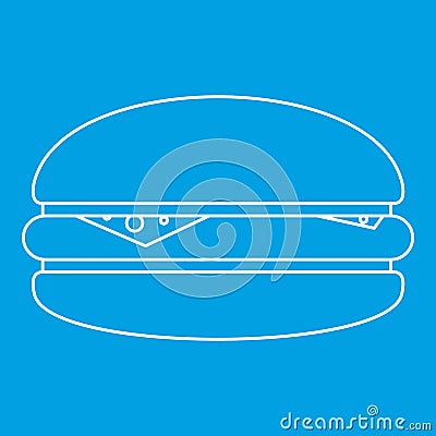 Burger icon outline Vector Illustration