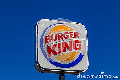 Burger King Sign Editorial Stock Photo